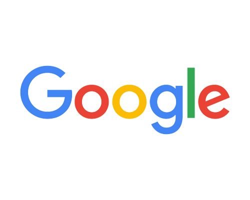 "Google logo with colorful blue, red, yellow, and green lettering on a white background"