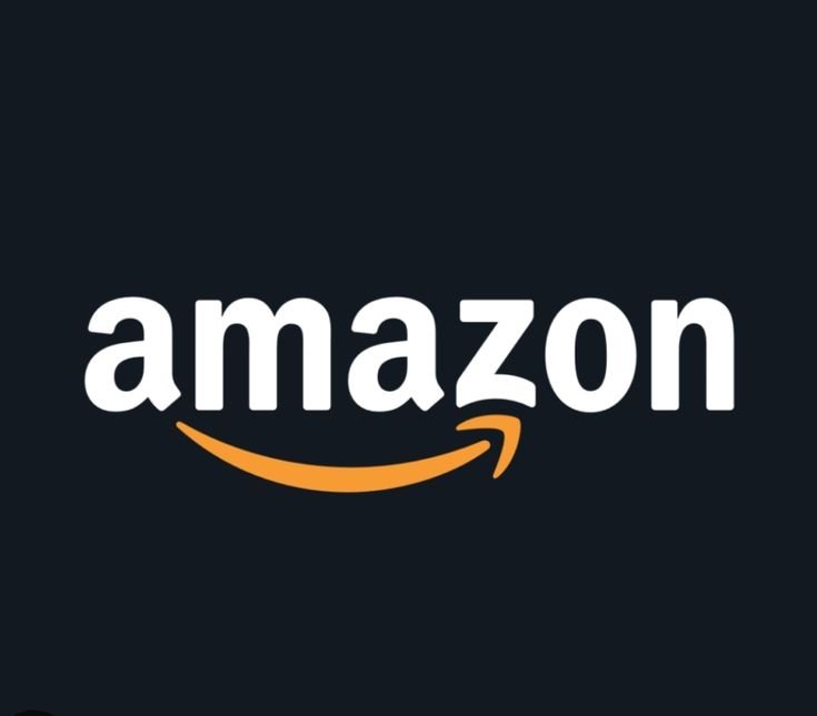 "Amazon logo featuring white lowercase text and a yellow arrow forming a smile from A to Z on a dark background"